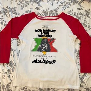 Catch A Fire Bob Marley Baseball Tee